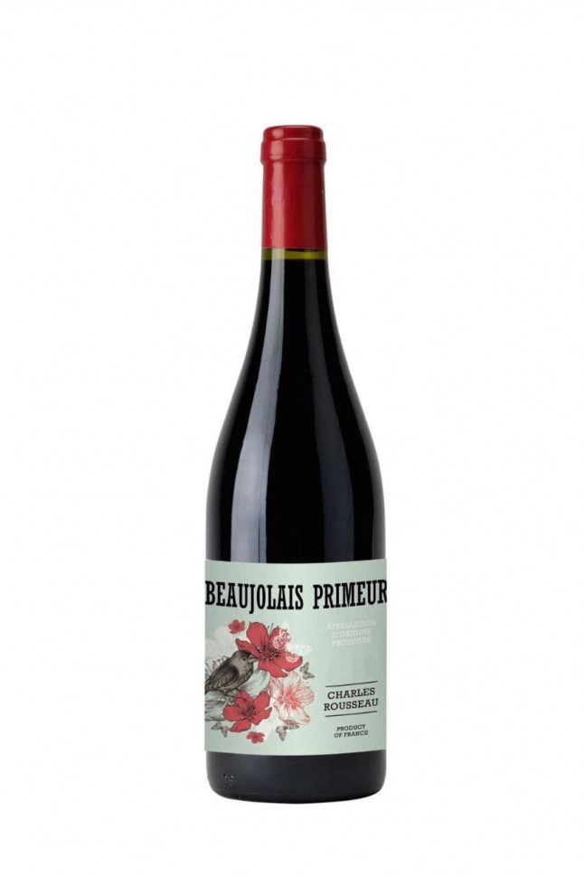 Вино Charles Rousseau Primeur Beaujolais Nouveau 2021 красное сухое13% 0,75 л