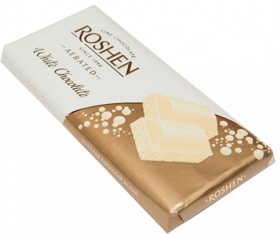 Шоколад белый пористый Roshen 100г