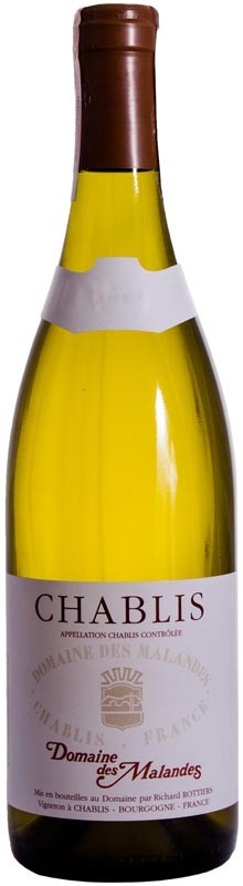 Вино Domaine des Malandes Chablis AOC белое сухое 12,5% 0,7л