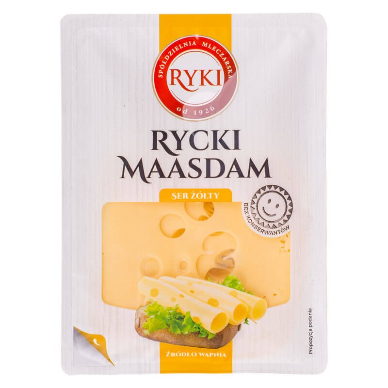 Сыр Рицкий Маасдам 135г Ryki