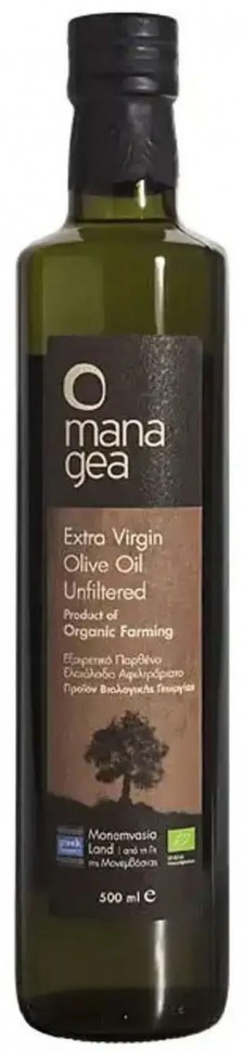 Органическое оливковое масло Mana Gea Extra Virgin 0,5л