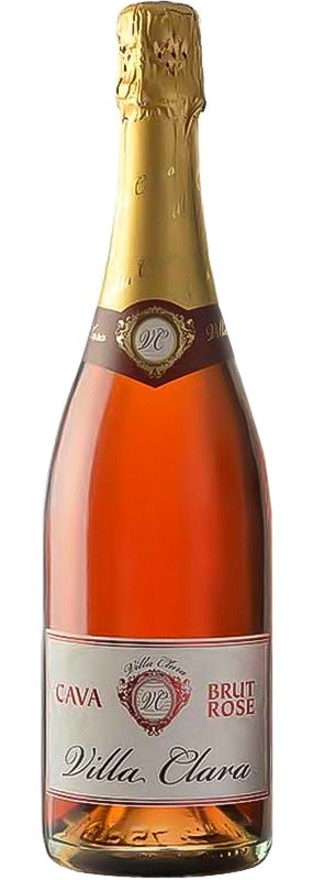 Вино ігристе Villa Clara Cava Brut Rose рожеве 11.5% 0.75л 