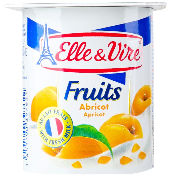 Десерт Elle&Vire молочный с абрикосом 1.5% 125г