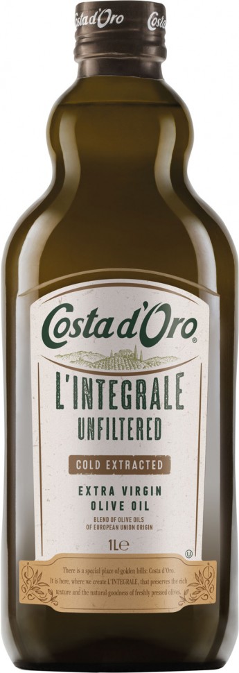 Оливкова олія Costa d'Oro Extra Virgin Integrale Нефільтрована 1 л