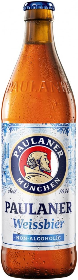 Пиво Paulaner Hefe-Weissbier безалкогольное 0,5л