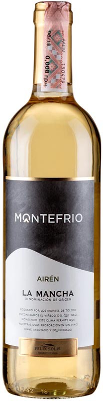 Вино Montefrio Airen LaMacha белое сухое 10,6-12,9% 0,75л