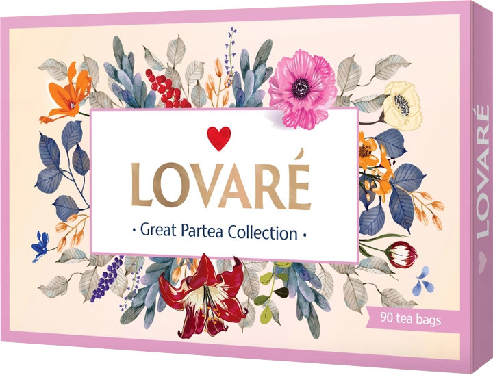 Коллекция чая Lovare Great Partea Collection Ассорти 18 видов по 5 шт