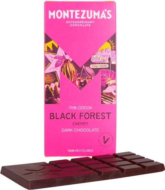 Шоколад Montezumas Black Forest Cherry 70% 90 г