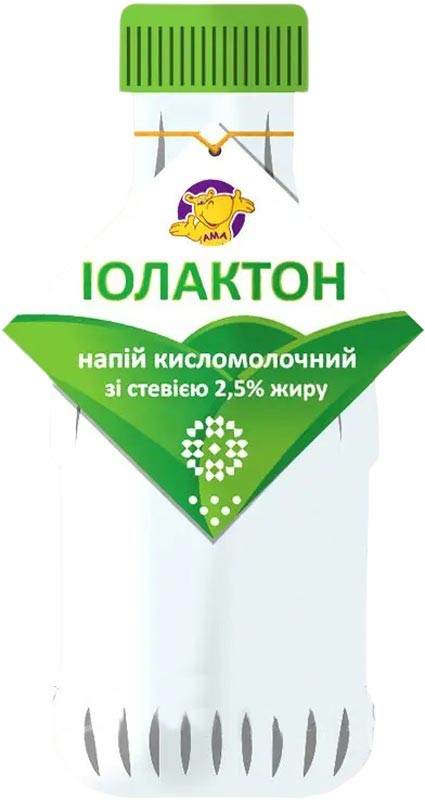 Кисломолочный напиток Ама Иолактон со стевией 2.5% 220 г