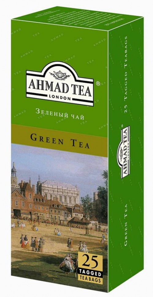 Чай AHMAD Green Tea 25 пак по 2 г с ниткой