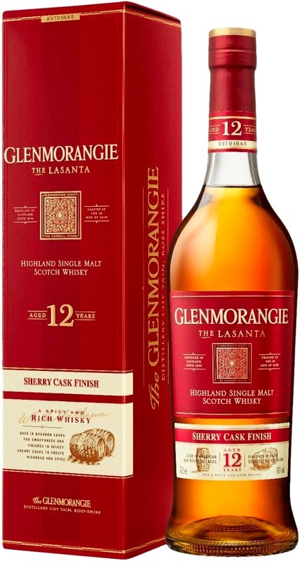 Виски Glenmorangie Lasanta 12 лет 43% 0,7л