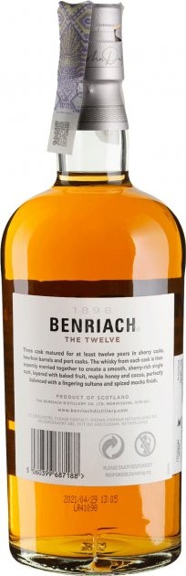 Виски Ben Riach Sherry 12 л 0,7л 46%