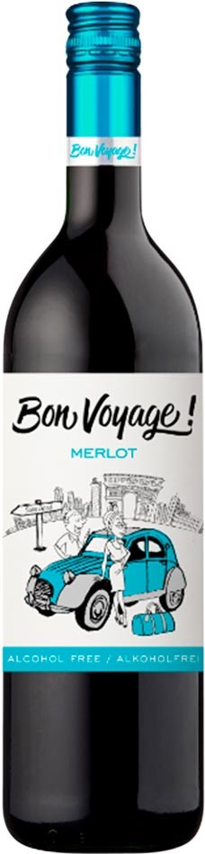 Вино Bon Voyage - Merlot - Alcohol Free червоне 0.75 л