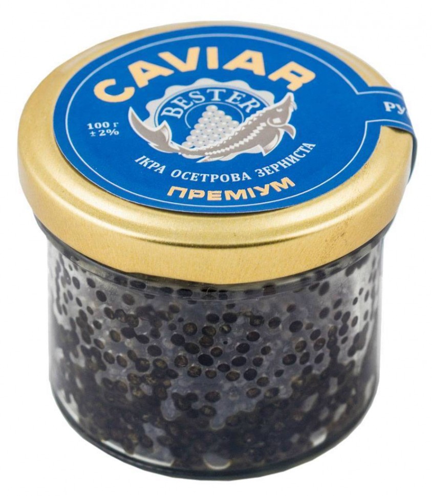 Икра осетровая зернистая Bester Premium Caviar 100г
