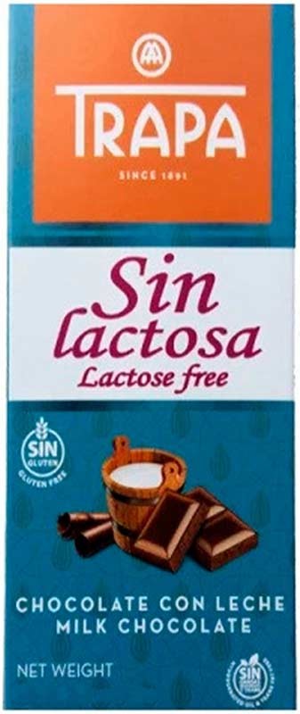 Молочный шоколад Trapa Sin Lactosa без лактозы 90 г