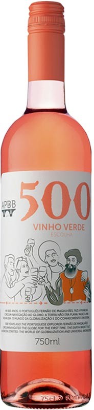 Вино 500 Vinho Verde розовое полусухое 8.5% 0.75 л