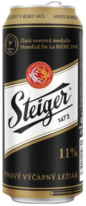 Пиво Steiger темное фильтрованное 4,5% 0,5л