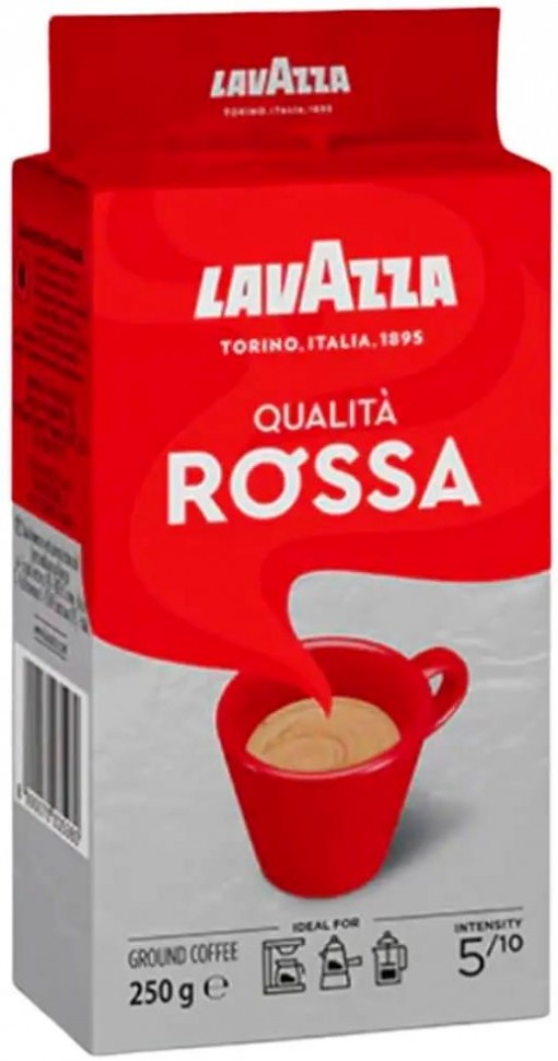 Кава мелена Lavazza Qualita Rossa брикет 250 г