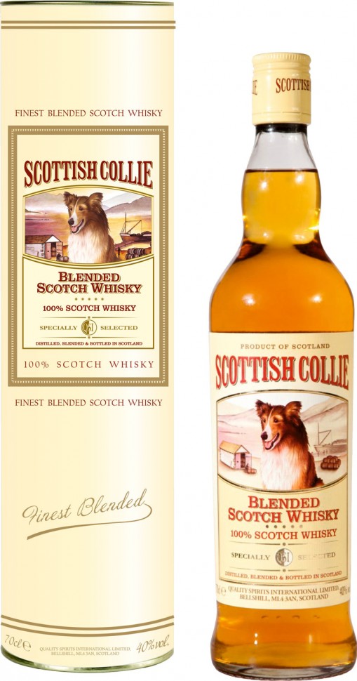 Виски Scottish Collie 40% 0,7л в тубусе