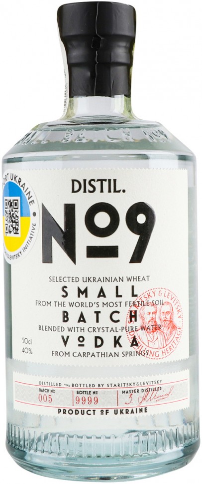 Водка Staritsky&Levitsky Distil №9 40% 0.5л