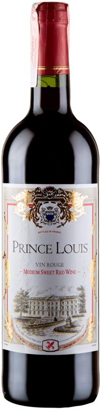 Вино Prince Louis Rouge Sweet червоне напівсолодке 10,5% 0,75л