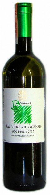 Вино Besini Алазанская долина белое полусладкое 12% 0,75л