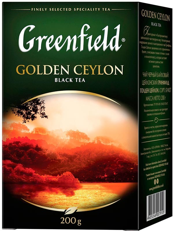 Чай листовой Greenfield Golden Ceylon 100 г