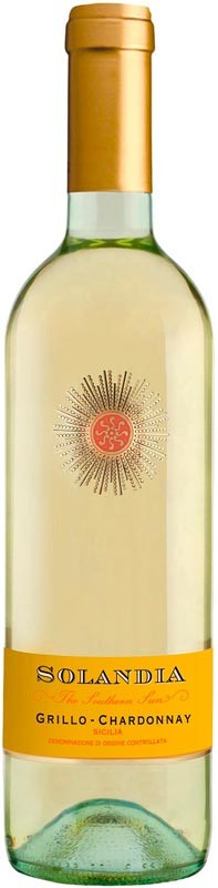 Вино Solandia Grillo-Chardonnay Terre Siciliane IGT белое сухое 13% 0,75л