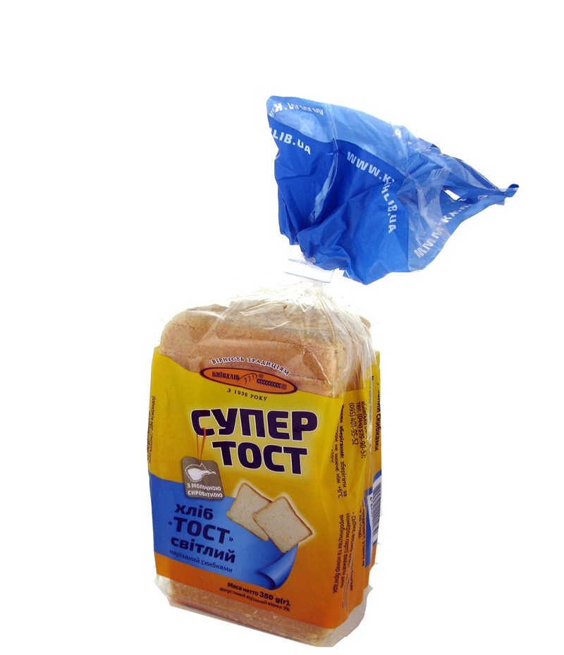 Хлеб Тост светлый нарез 350г Киевхлеб