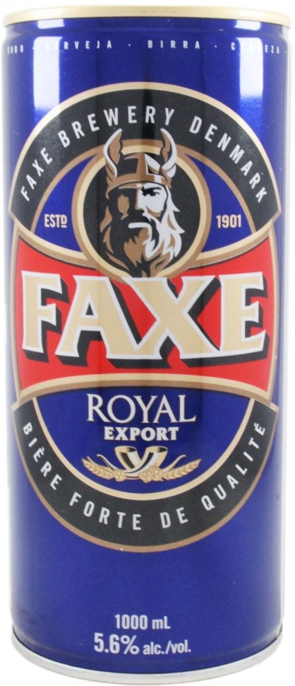 Пиво Faxe Royal ж/б  5,6% 1л