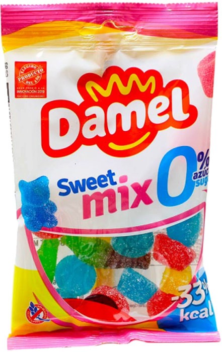 Цукерки жувальні Damel Sweet mix без цукру 90 г