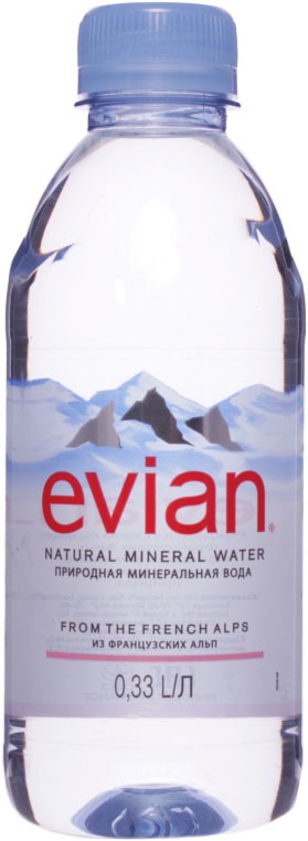 Вода Evian минеральная негазированная 0,33л