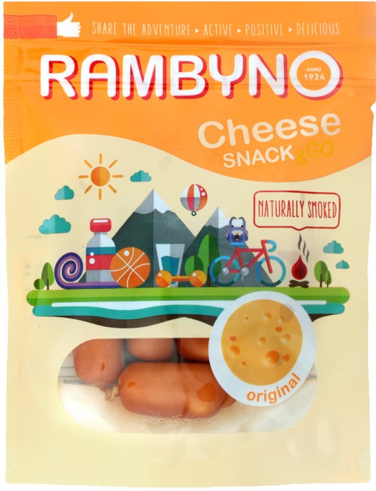 Сыр Rambyno плавленый копченый оригинальный 45% 75г