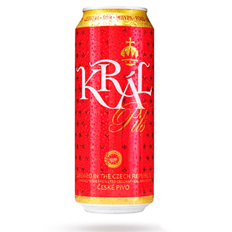 Пиво Kral Pils 0,5л ж/б