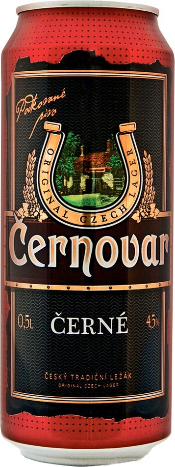 Пиво Cernovar Cerne темное фильтрованное 4.5% 0.5 л