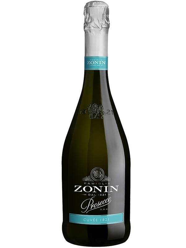Вино ігристе Zonin Prosecco Spumante Cuvee Brut 0,75л.