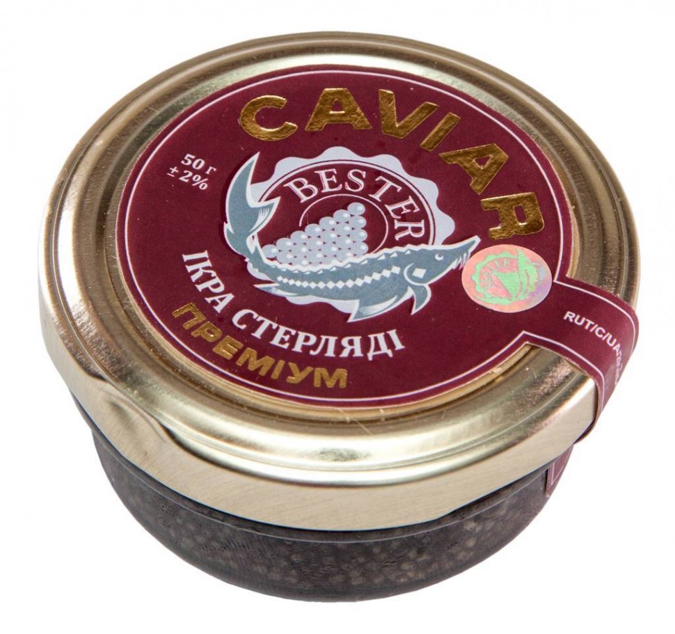 Икра стерляди зернистая Bester Caviar Премиум 50г