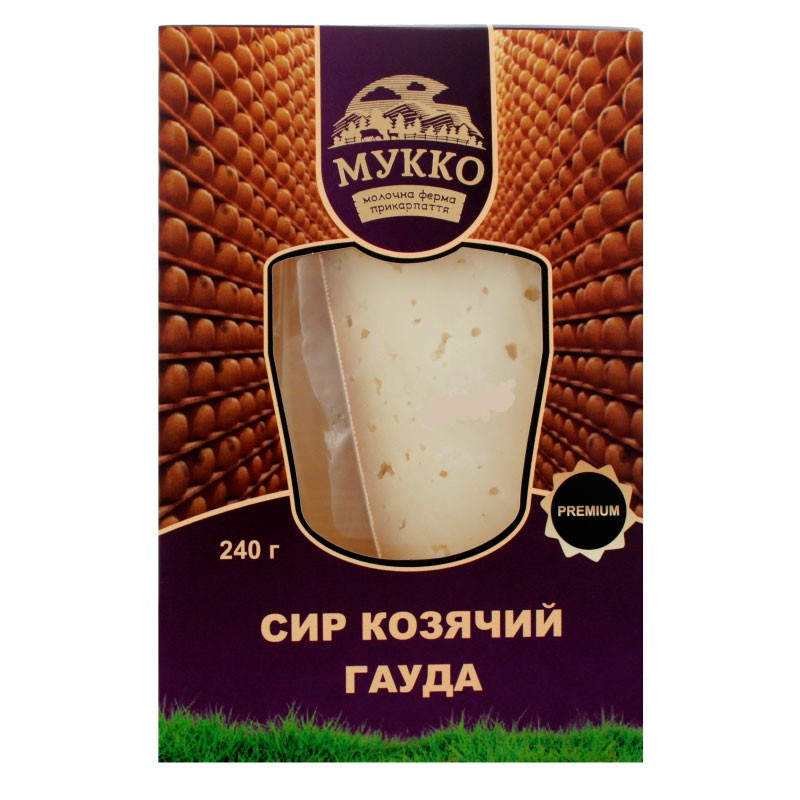 Сыр козий гауда ТМ Мукко 47,5% 240г