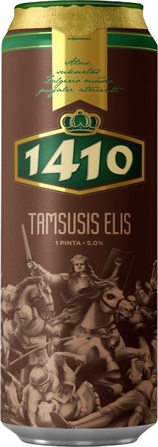 Пиво Volfas Engelman 1410 Tamsusis тёмное фильтрованное 5% 0.568л