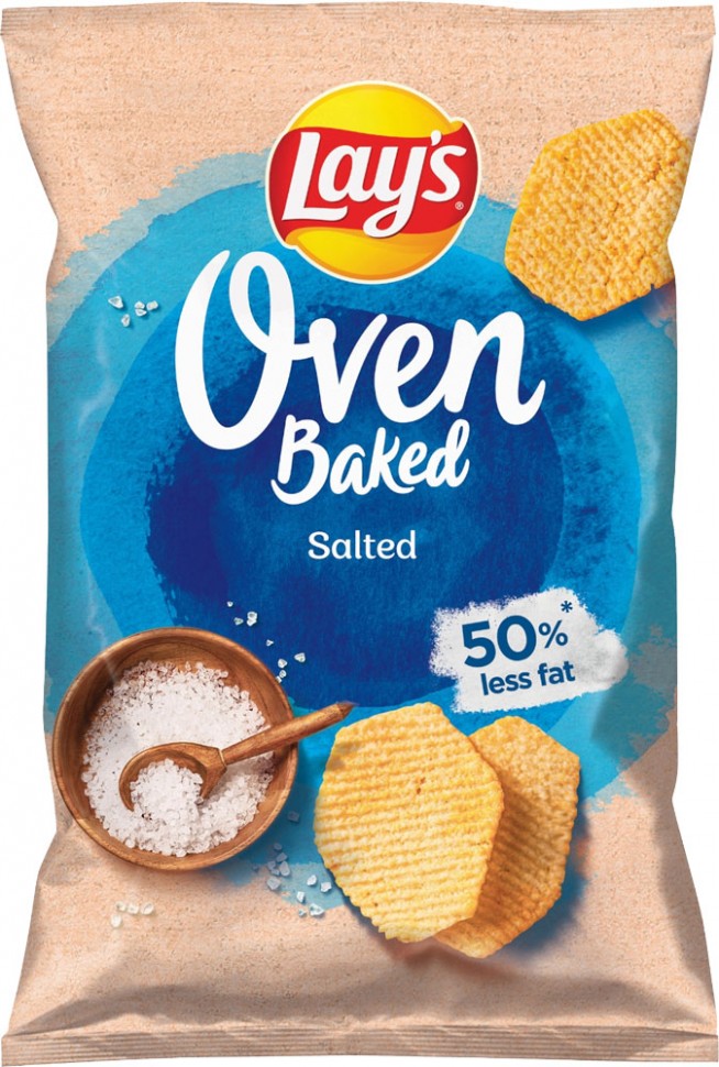 Картофельные чипсы Lays Baked с солью 125 г