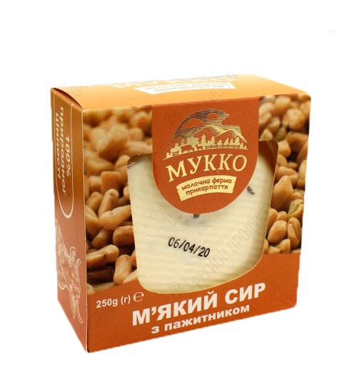 Сыр мякий с пажитником ТМ Мукко  30% 250г