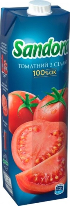 Сок Sandora томатный с мякотью 0.95л
