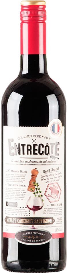 Вино Gourmet Pere & Fils Entrecote красное полусухое 13.5% 0.75 л