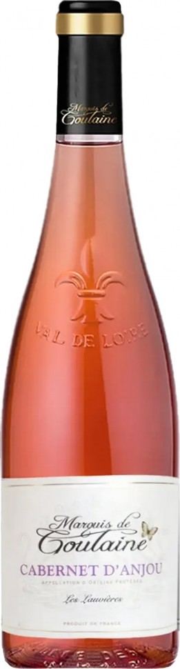 Вино Marquis de Goulaine Cabernet D'Anjou розовое полусухое 11,5% 0,75л