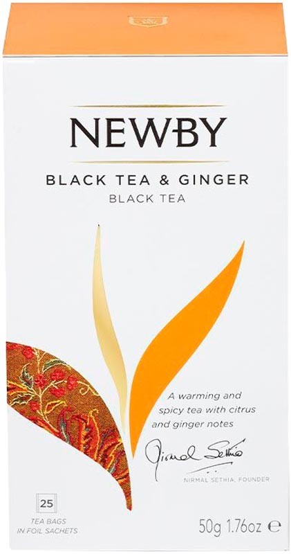 Чай Newby Black Tea & Ginger 25 пакетиків