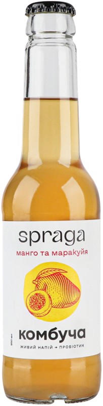Напій Spraga Комбуча Манго-маракуйя 0,25л