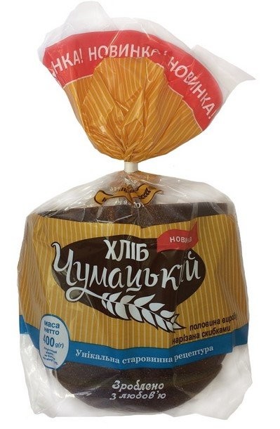 Хлеб Чумацкий 400г (половина нарезной)