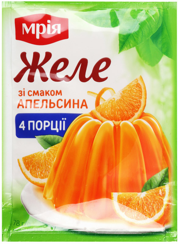 Желе Мрія со вкусом апельсина 78 г