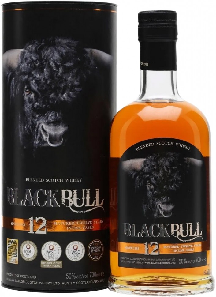 Виски Duncan Taylor Black Bull 12 років 50% 0,7л