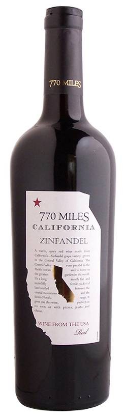 Вино 770 Miles Zinfandel красное сухое 13% 0,75л